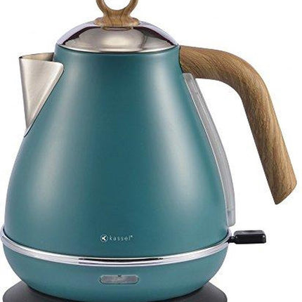 Kassel 93222 - Retro Waterkoker - 1,7L - RVS - Blauw