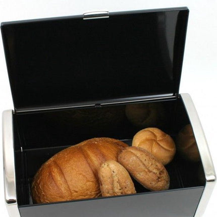 Klausberg 7272 - Broodtrommel - zwart - vierkant - 39.5 x 21.5 x 17 cm