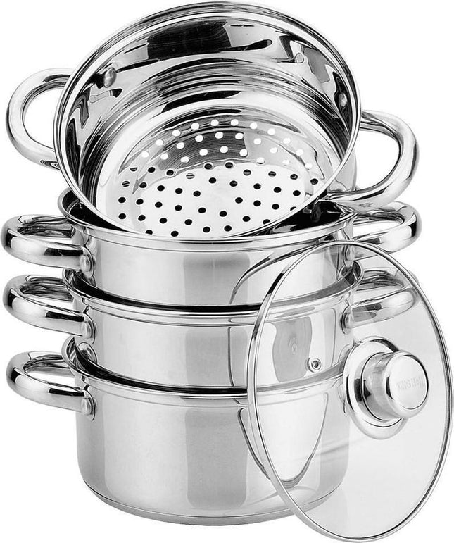 Kinghoff stoompan KH-3322 - met deksel - 20 cm