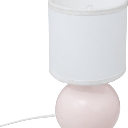 Atmosphera Kids Tafellamp Timéo bolvormig Ø13x25cm - E14 niet inbegrepen - Roze