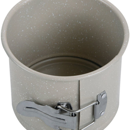 KingHoff KH-1979 Ronde Cakevorm 12 cm - Hoogte 10,3 cm - Marmer Non-Stick Laag - Koekvorm Sluiting - Ovenbestendig tot 220°C - Ovenvorm - Bakvorm