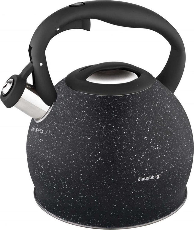 Klausberg KB-7320 fluitketel - 2L - rvs - alle warmtebronnen