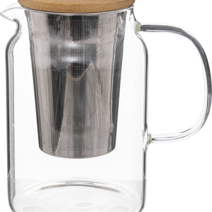 Secret de Gourmet Theepot - glas/bamboe - 900 ml