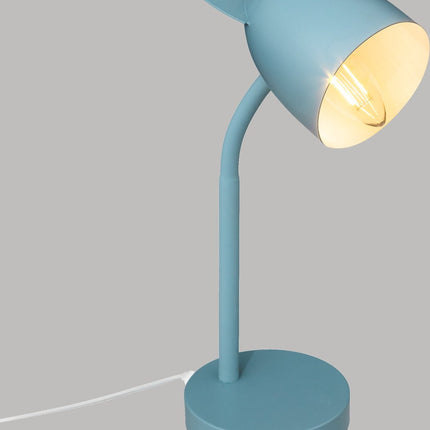 Atmosphera Kinderkamer bureaulamp - met oortjes - blauw - metaal - 18 x 12,5 x 31 cm - tafellamp