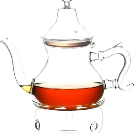 Kadirelli - Theepot - Borosilicaatglas - Met deksel - Theenkan