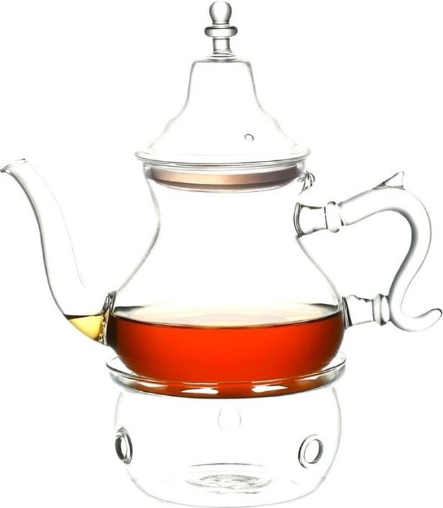 Kadirelli - Theepot - Borosilicaatglas - Met deksel - Theenkan
