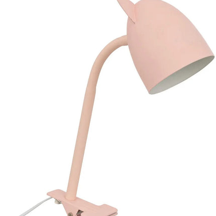 Atmosphera Klem bureaulampje - Design Light Classic - roze - H43 cm - Leeslamp