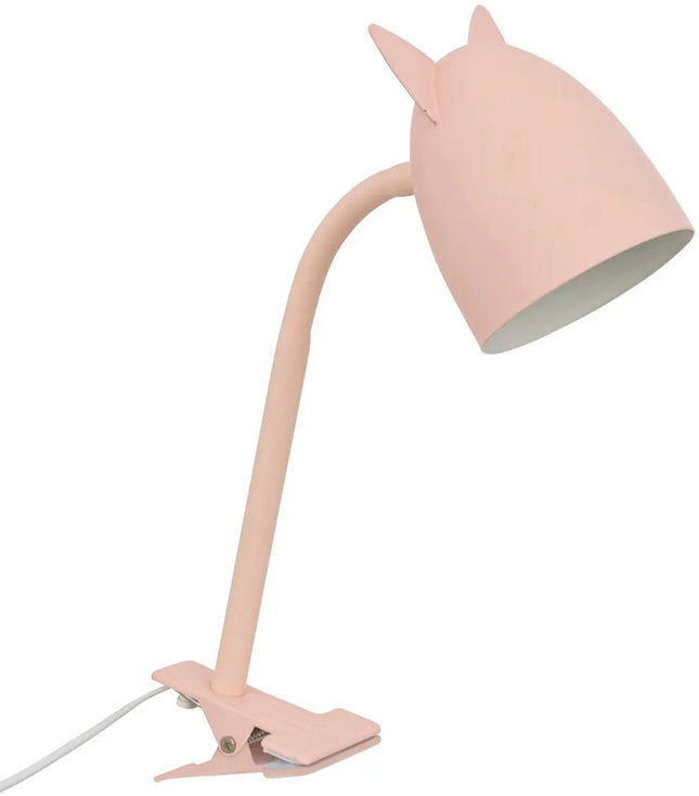 Atmosphera Klem bureaulampje - Design Light Classic - roze - H43 cm - Leeslamp