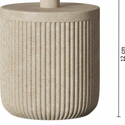 5Five Wattenpot zandkleur - Potje met deksel