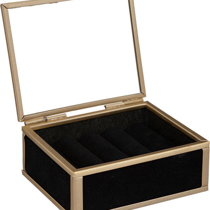 Atmosphera Sieradendoos glas met velvet