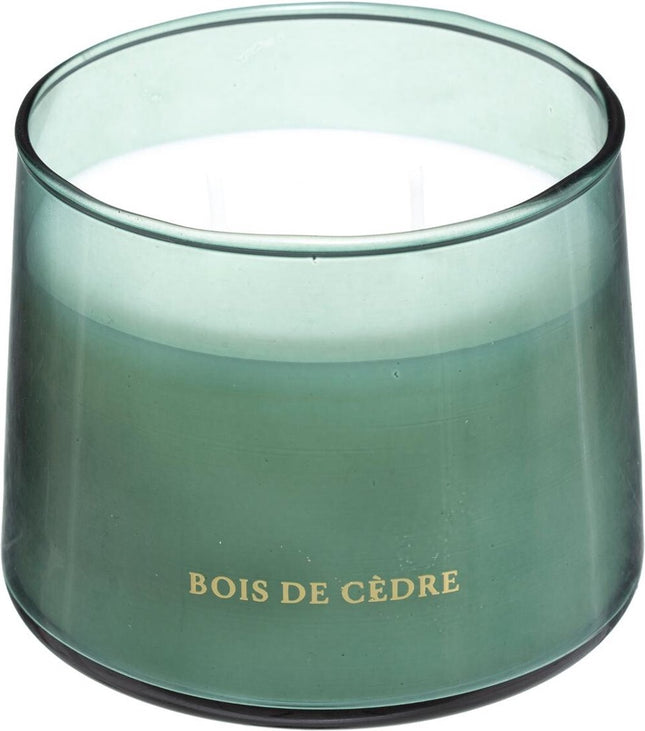 Atmosphera Geurkaars - Cederhout - Cedar - 30 Branduren - 300g - Groen - Geschenk
