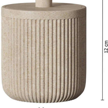 5Five Wattenpot zandkleur - Potje met deksel