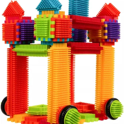 Kruzzel 192-delige Constructie Set - Creatieve 'Hedgehog Blocks' voor Kinderen