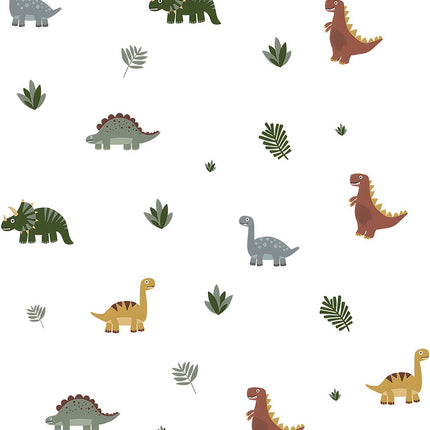 Sipo Wandsticker Dinosaurussen - Grote Zelfklevende Dino Muurdecoratie voor Kinderkamer - 90x80 cm - Dino Stickers voor Plafond en Muur