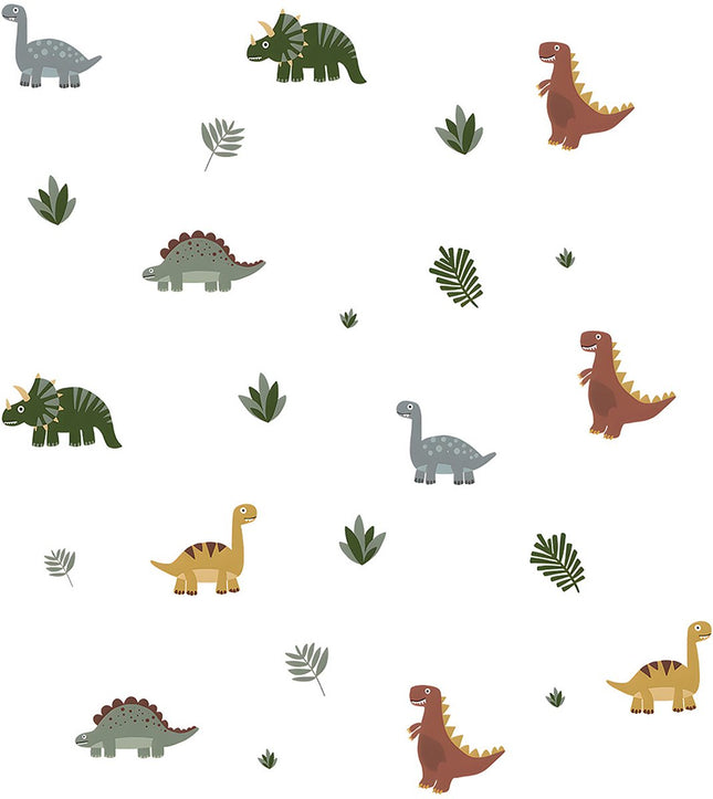 Sipo Wandsticker Dinosaurussen - Grote Zelfklevende Dino Muurdecoratie voor Kinderkamer - 90x80 cm - Dino Stickers voor Plafond en Muur