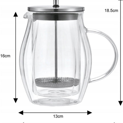 ZUIGER KOFFIE-/THEEZETAPPARAAT THERMISCH 600ml KLAUSBERG KB-7683