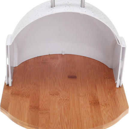 Klausberg 7094 - Broodtrommel - marmer kleur - Acryl - bamboe