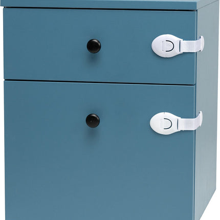 SIPO Kastbeveiliging - 10-delig Set Kinderveiligheid voor Kasten en Lades - Met Kliksysteem en Tape - SBS-216 - Baby en Kinder beveiliging tegen kasten en lades