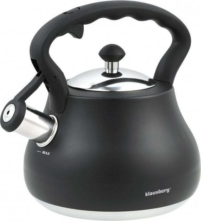 Klausberg KB-7446  fluitketel - 2,7L - rvs - alle warmtebronnen