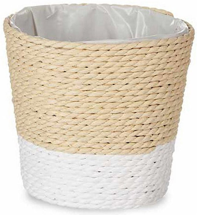 Grondlegger Natuurlijk Bruin Touw Plastic Wit/Natuurlijk (10 x 10 x 10 cm)
