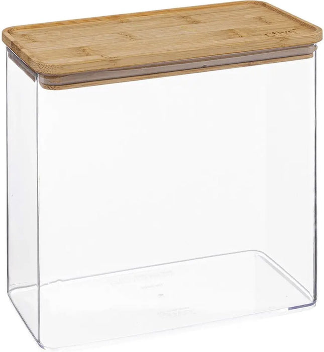 5Five - Keuken voorraadpot - Berlino - kunststof/bamboe - 3000 ml