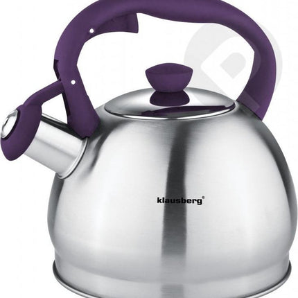 Klausberg 7043 Fluitketel 1.8 liter - Paars handvat
