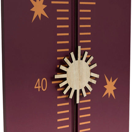 Atmosphera Kids Groeimeter Sterrenhemel - Kindermeetlat - B20xH140cm - Bruin