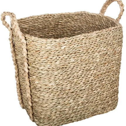 Set van 3 rieten opbergmanden