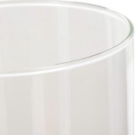 Lidy Glazen Vaas 20 cm - Transparant - Diameter 14 cm - Woondecoratie - Bloemenvaas - Doorzichtig - Glas