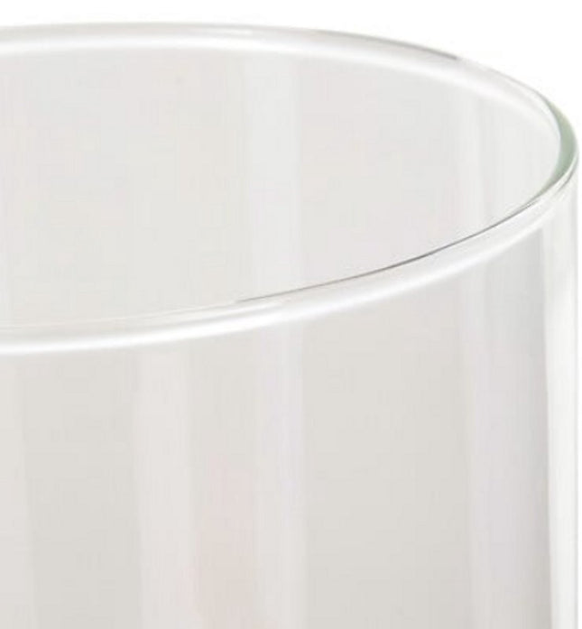 Lidy Glazen Vaas 20 cm - Transparant - Diameter 14 cm - Woondecoratie - Bloemenvaas - Doorzichtig - Glas