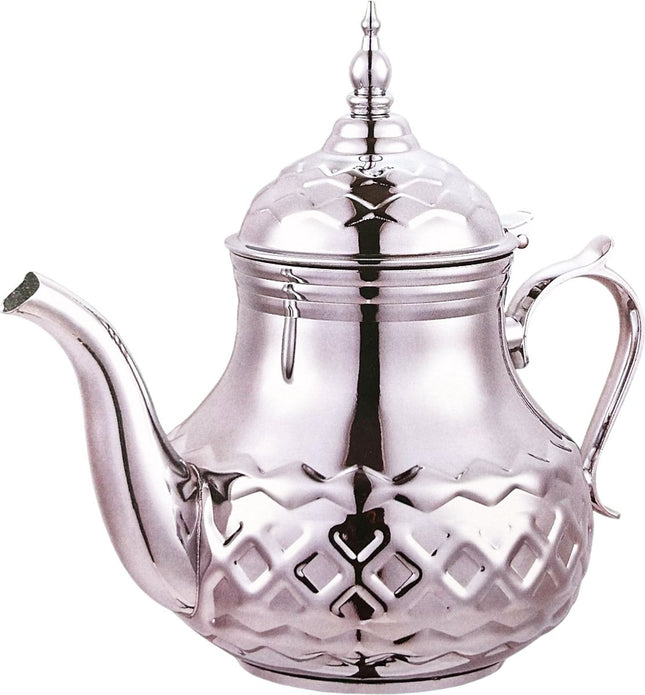Theepot RVS - 1.2 Liter - Oosterse Turkse & Marokkaanse Theepotten