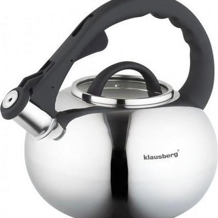 Klausberg KB-7068  fluitketel - 2,5L - rvs - alle warmtebronnen