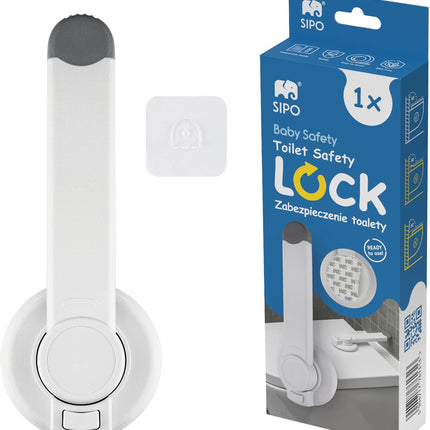 SIPO Toiletbril Slot met Sterke Tape - Veiligheidsslot tegen Openen voor Kinderen en Dieren - Snel te Monteren zonder Boren