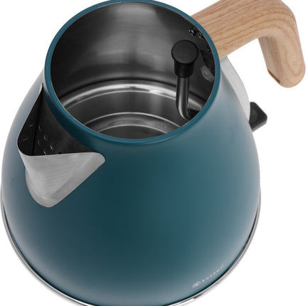 Kassel 93222 - Retro Waterkoker - 1,7L - RVS - Blauw