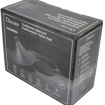 Ferveo Yasmina Tajine - 28cm - Zwart - Inductie
