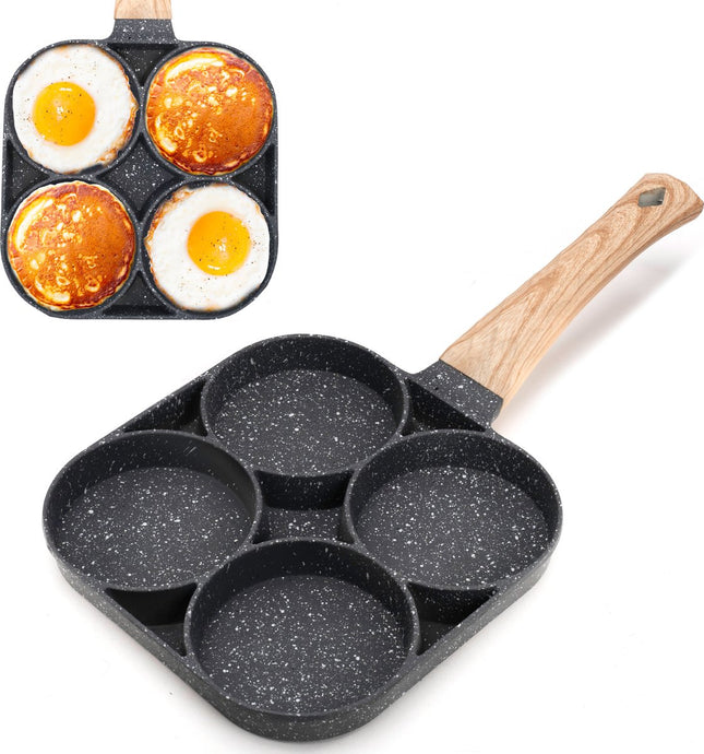 Pancake Pan - Omeletpan - eierpan  -  Anti aanbaklaag - PFAS vrij - pancake maker - Geschikt voor alle warmtebronnen - inductie pannen