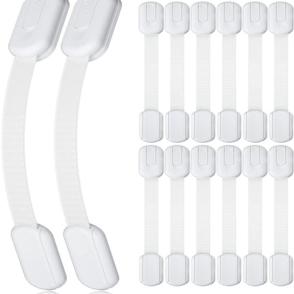 SIPO Strap Lock 6-delig - Verstelbaar Veiligheidsslot voor Laden en Kasten - Zelfklevende Meubelbeveiliging tegen Kinderen - Kastsloten -