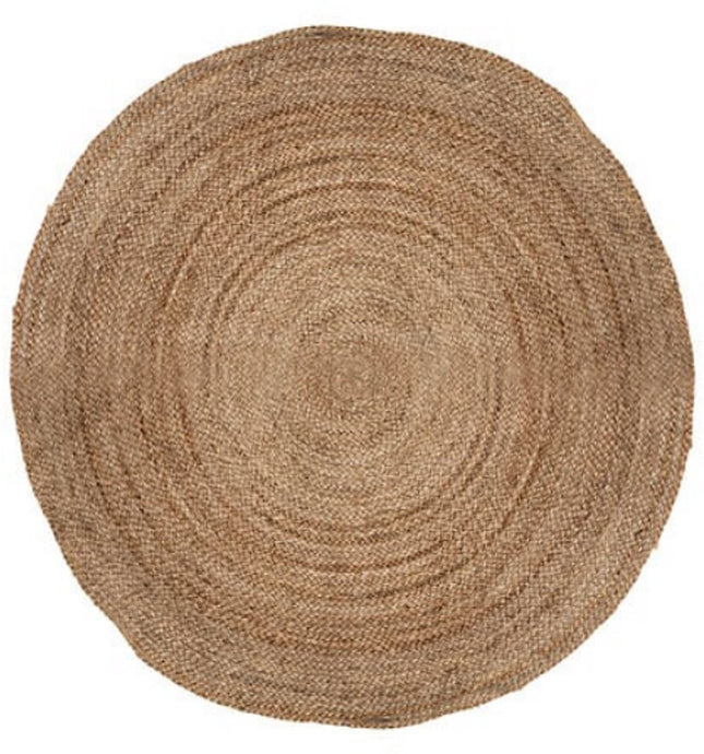 Rond Juten Vloerkleed - Natuurlijke Jute Ø 120 cm - Jute Vloertapijt - Kleed - Tapijt