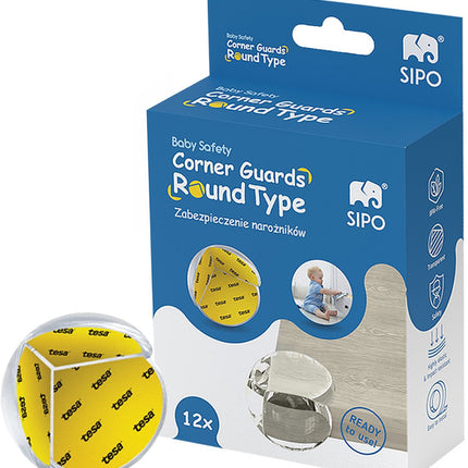 SIPO Hoekbeschermers - 12-delig Set Transparante Meubelbescherming - Voor Stoten en Vallen - SBS-EC51 - Tafelbescherming - Baby en Kind bescherming