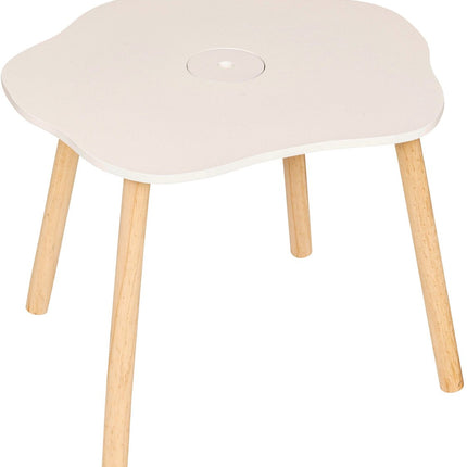 Atmosphera Kids Tekentafel/Kindertafel Bloem 55x48xH43cm - Wit