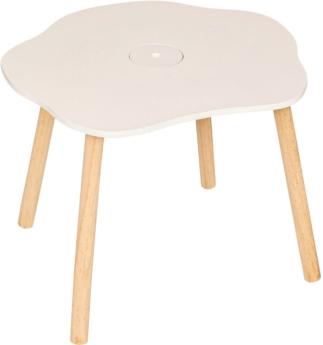 Atmosphera Kids Tekentafel/Kindertafel Bloem 55x48xH43cm - Wit