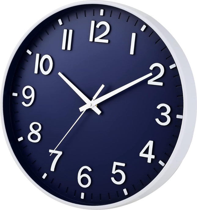 30 cm stille wandklok sluipende seconde met Arabisch cijfer zonder tikken voor decoratie woonkamer, keuken, kantoor, slaapkamer