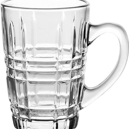 Set van 6 Glazen Mokken met Handvat 200 ml - Doorzichtige Drinkglazen voor Koffie & Thee - Multifunctioneel