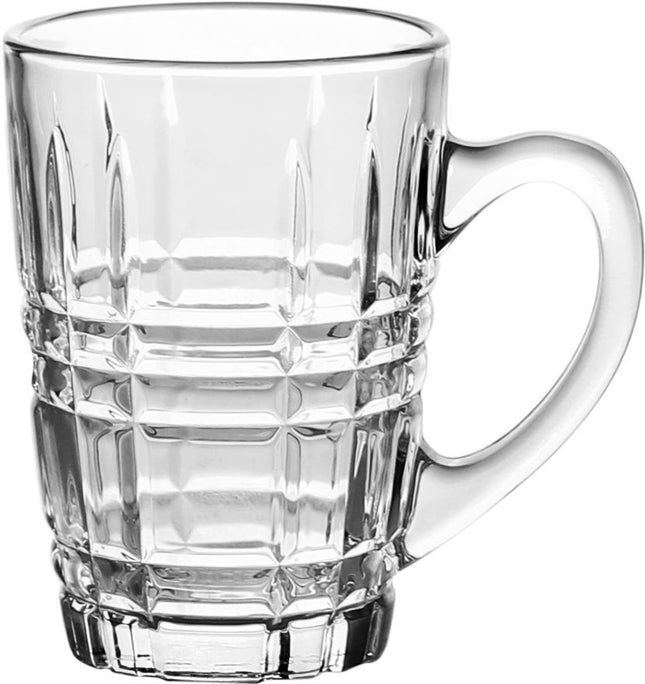 Set van 6 Glazen Mokken met Handvat 200 ml - Doorzichtige Drinkglazen voor Koffie & Thee - Multifunctioneel