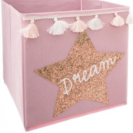 Opbergdoos Vierkant - Dream, Roze - (29x29x29cm)