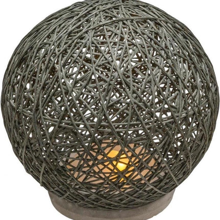 Atmosphera - Tafellamp - ⌀ 18,5 cm - Donkergroen - Cement Voet