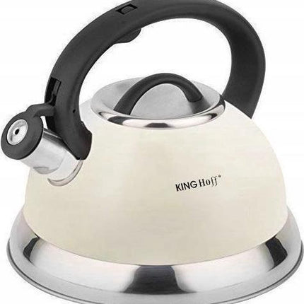 Kinghoff 3246 - Fluitketel - Wit - 3 liter