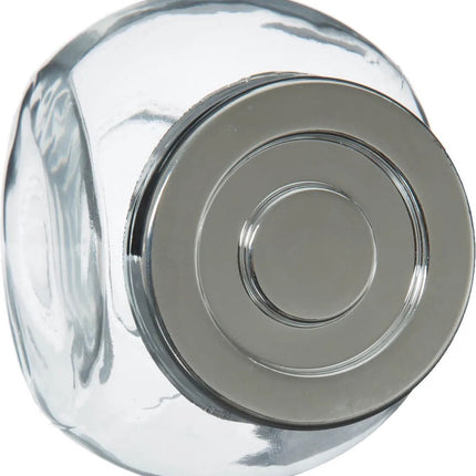 5Five Kruidenpotten set - 4x stuks van 200 ml - glas - met rvs deksel - luchtdicht - keuken kruidenrek