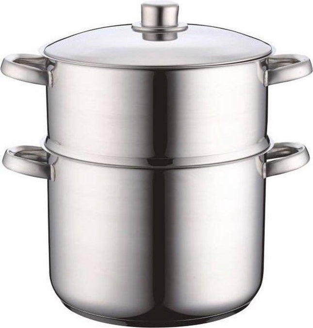 Swiss Pro+ - Couscous Pan - 12 Liter - RVS (Roestvrij Staal)