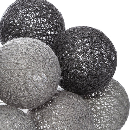 Atmosphera Lichtslinger - 20 verlichte balletjes/bollen 6 cm - multi kleuren mix - 435 cm - stekker